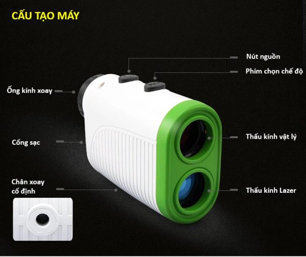 Ống nhòm đo khoảng cách golf 400m- PGM JQ011