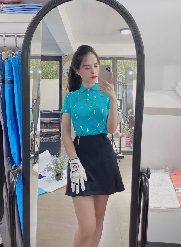 Chân váy golf nữ đen