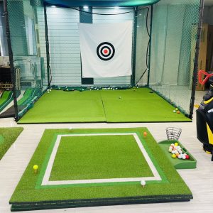 Thảm tập golf 2D mẫu mới kèm 2 tee