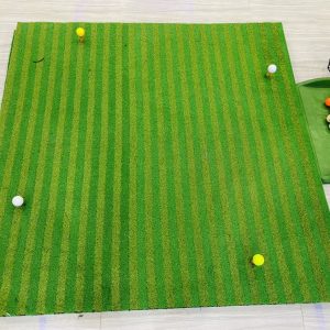 Thảm tập golf 2D kẻ sọc mẫu mới 1,5x1,5m