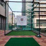 Khung Tập Golf Cao Cấp 3x3x3, Thảm Phát 1.5x1.5m, Hồng Tâm, Khay Bóng, Cỏ Lót Nền