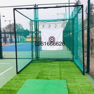 (Combo 3) Khung golf 3x3x3m, thảm swing 1.5x1.5m, hồng tâm, cỏ lót nền